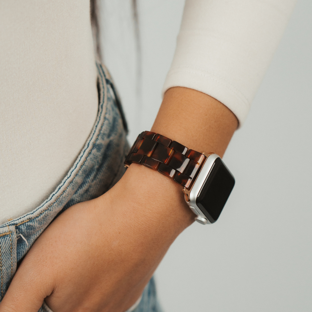 Luxe Tortoiseshell Apple Watch Strap | Watch Bands | Coconut  display picture 3