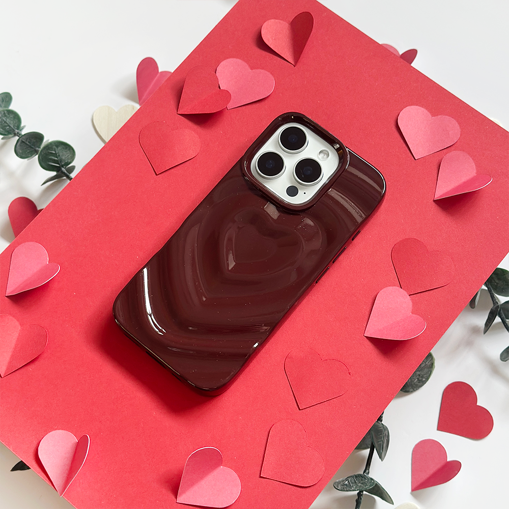 iPhone・スマホケース l Melting Heart Phone Case Melting Heart iPhone Case - Burgundy | Phone Cases | Coconut