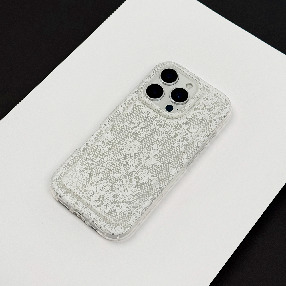 White Lace Clear iPhone Case White Lace Clear iPhone Case