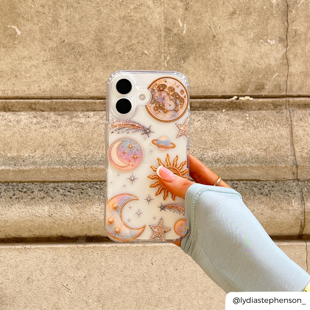 Opal Celestial phone case close up