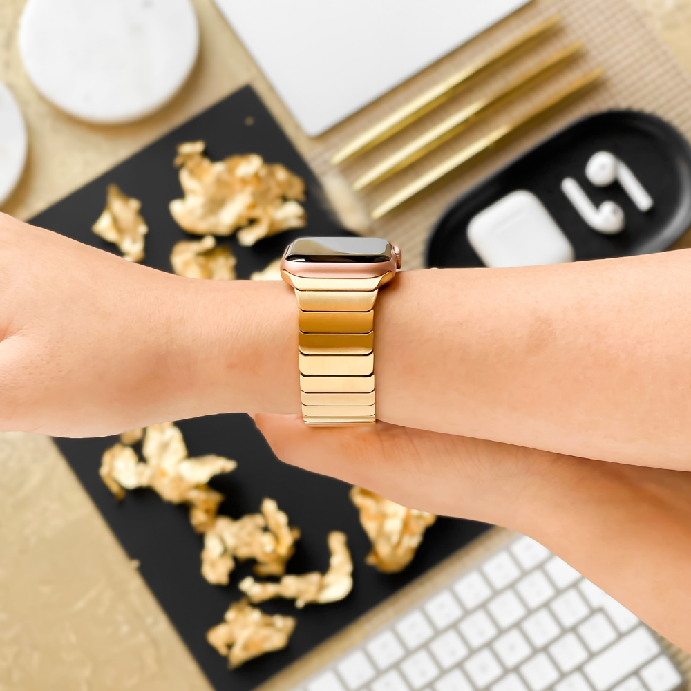 Slinky Apple Watch Strap - Gold | Watch Bands | Coconut Lane