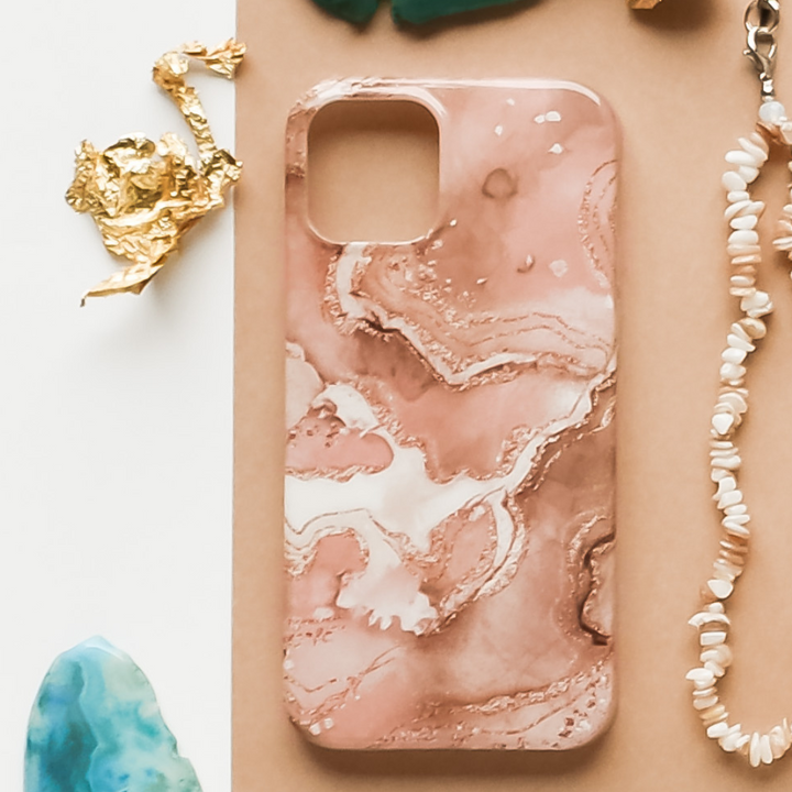 Nude Crystal Agate Phone Case