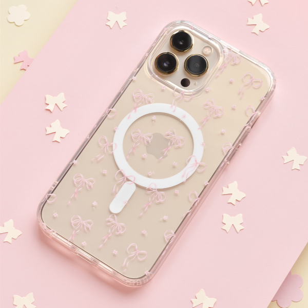 Clear MagSafe® Phone Case - Dainty Bows – Coconut Lane