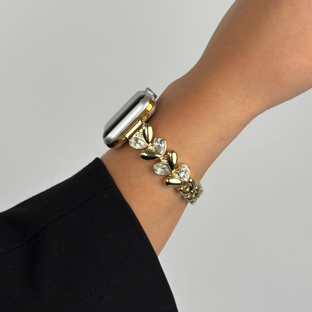 Sparkle Petal Apple Watch Strap - Gold