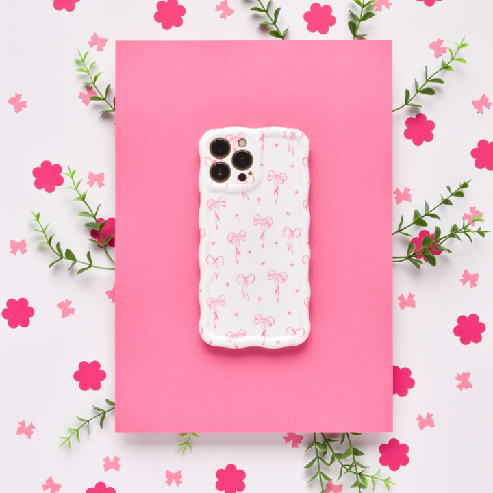 Wavy Phone Case - Dainty Bows