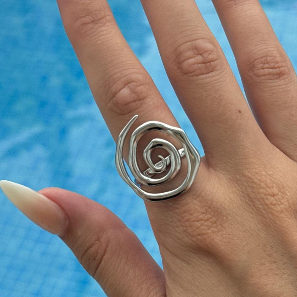 Sunset Spiral Ring