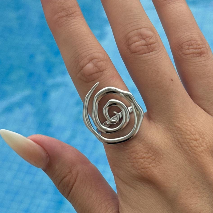 Sunset Spiral Ring