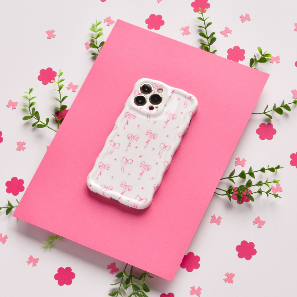 Wavy iPhone Case - Dainty Bows | Phone Cases Wavy iPhone Case - Dainty Bows | Phone Cases