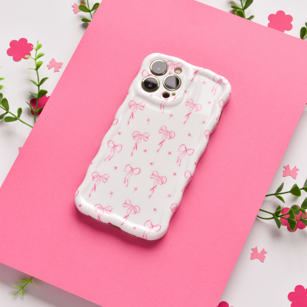 Wavy iPhone Case - Dainty Bows | Phone Cases Wavy iPhone Case - Dainty Bows | Phone Cases