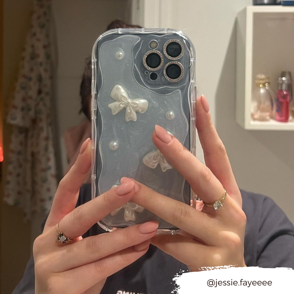 Pearls & Bows iPhone Case | Phone Cases | Coconut Lane Pearls & Bows iPhone Case | Phone Cases | Coconut Lane