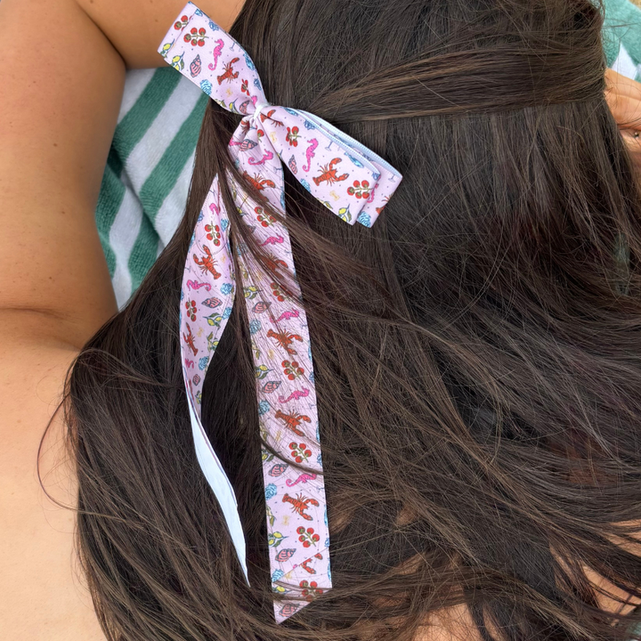 Ribbon Bow Clip - Cococabana