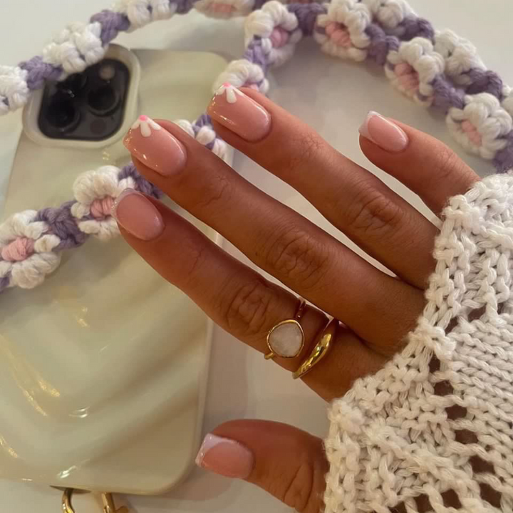 Crochet Flower Phone Lanyard Bundle - Lilac