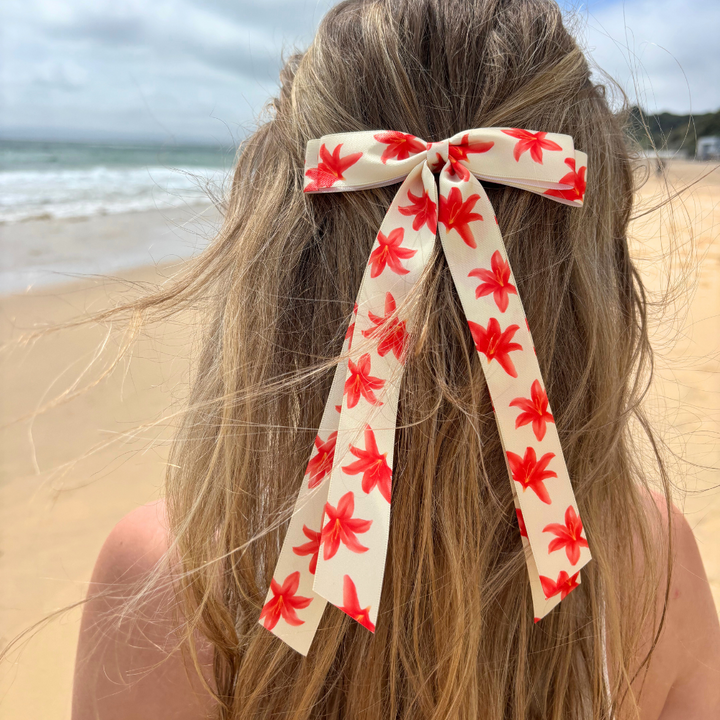 Ribbon Bow Clip - Island Girl Ibiza Lily