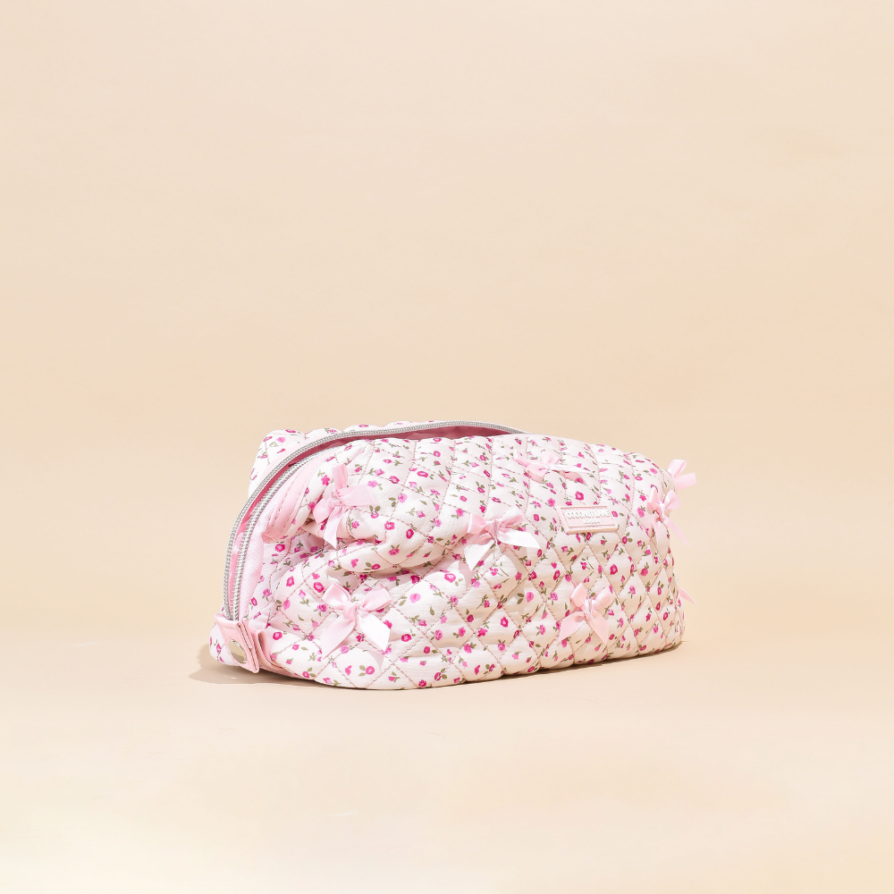 Magic Lifestyle Pouch - Quilted Pink Watercolour Flowers