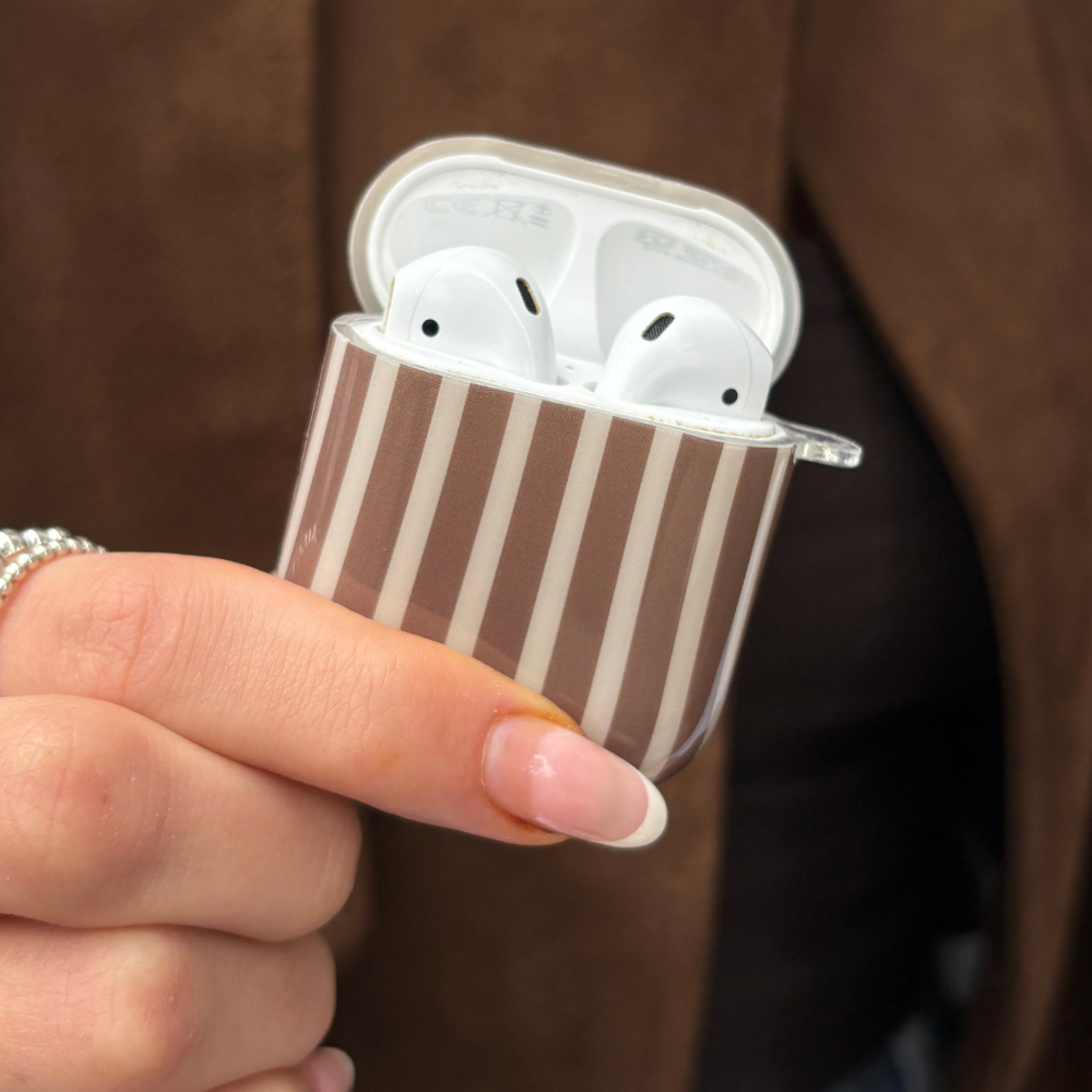 Airpods Case - Chestnut Stripes