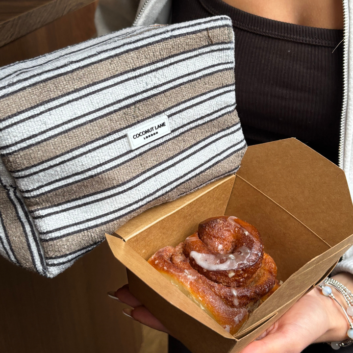 Towel Makeup Bag - Retro Stripes