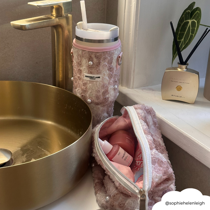 Tumbler Carry Case - Pearls in Bloom