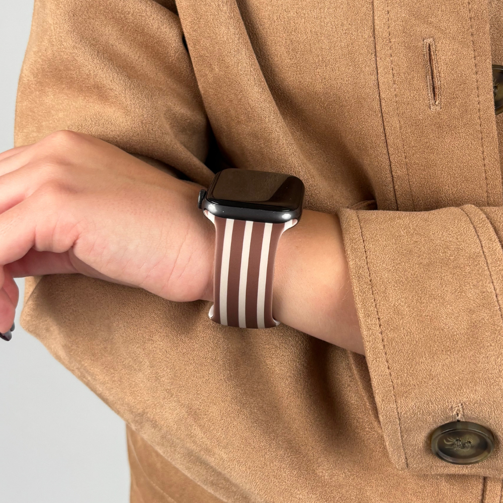 Chestnut Stripes Apple Watch Strap