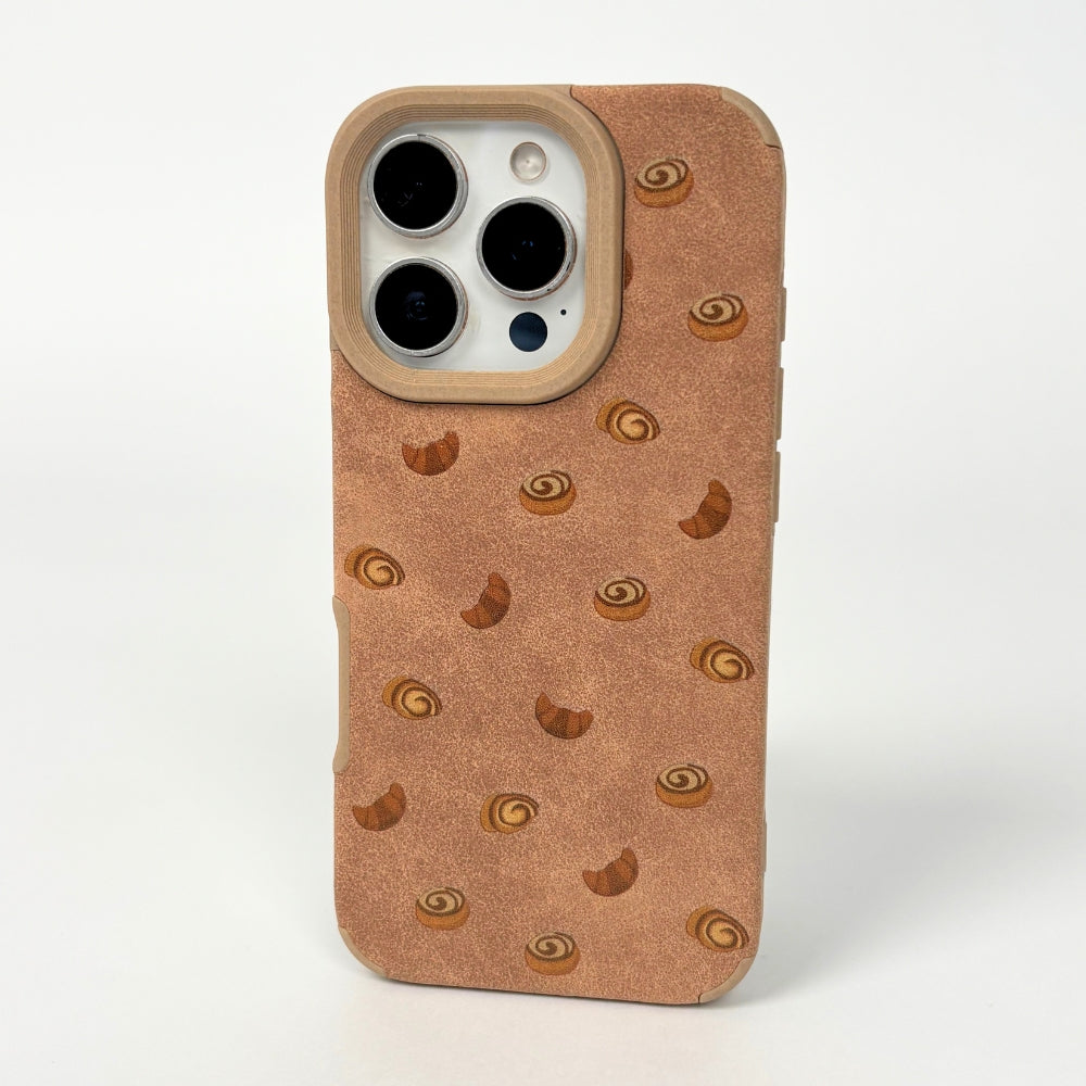 Suedette Phone Case - Croissant Club
