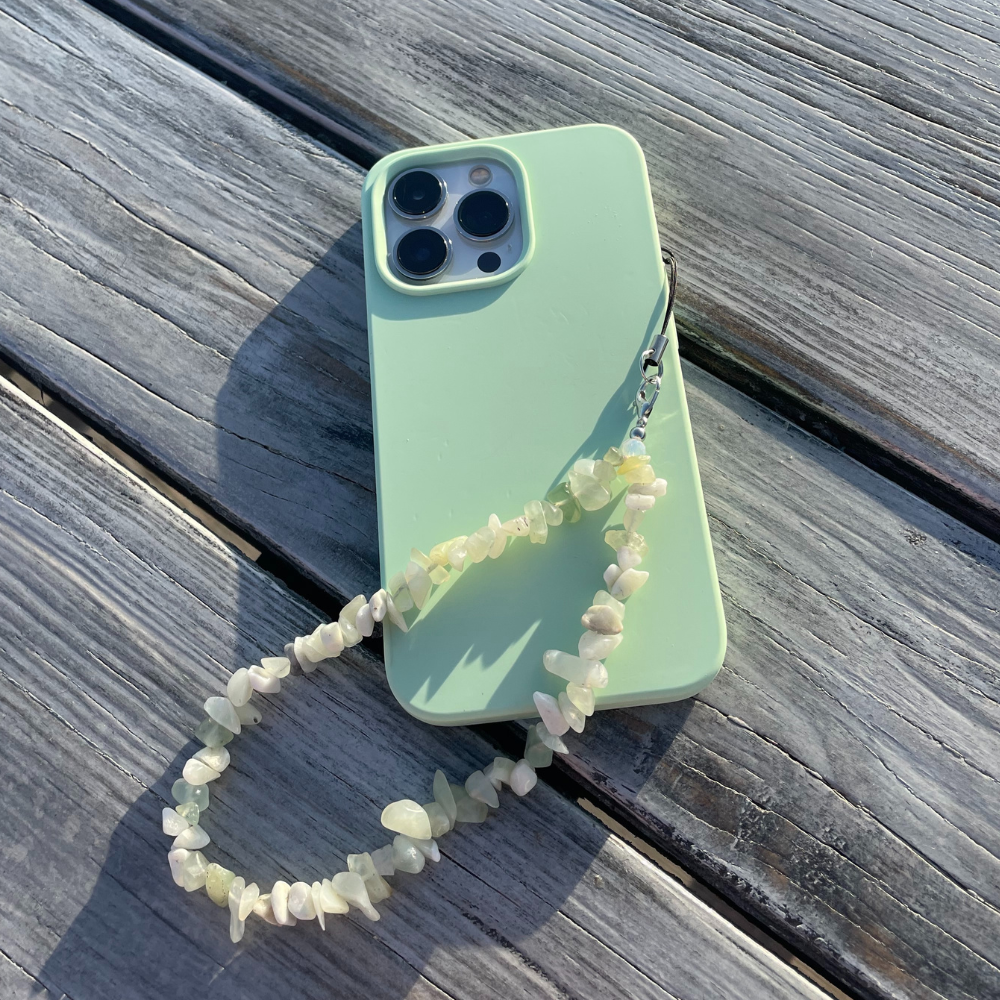 Crystal Phone Strap - Lime