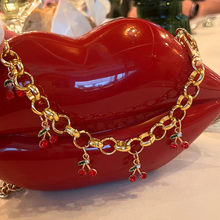 Cherry Chain Bag Charm