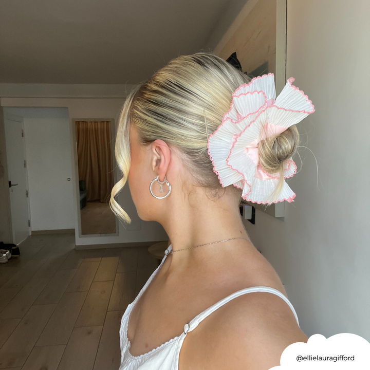 Crinkle Scrunchie - Baby Pink