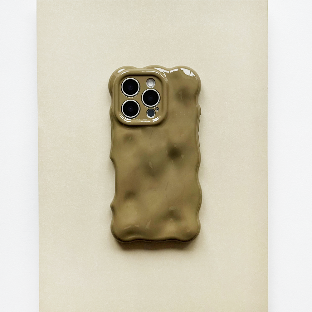 3D Bubble Phone Case - Pistachio