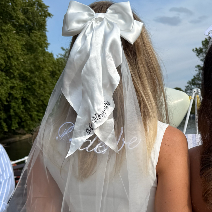 Big Bow Hair Clip - White