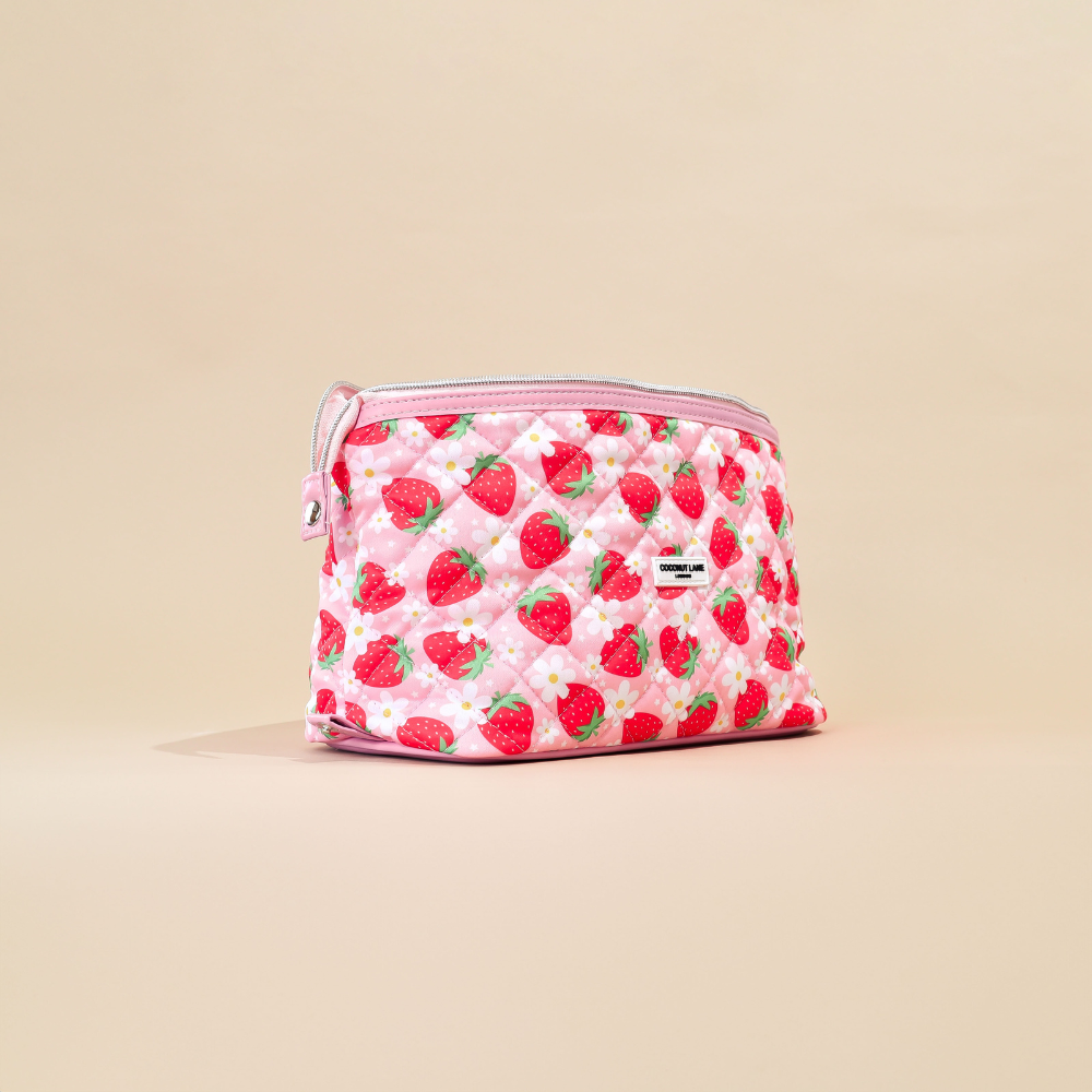 Magic Lifestyle Pouch - Quilted Berry Cute Strawberry