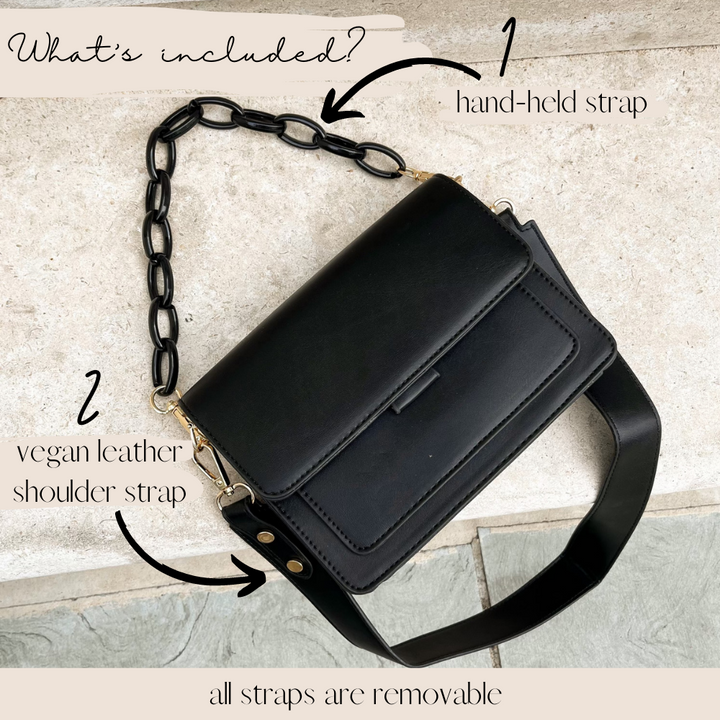 BYO Noir Soho Bag Bundle - Patterned Bag Strap