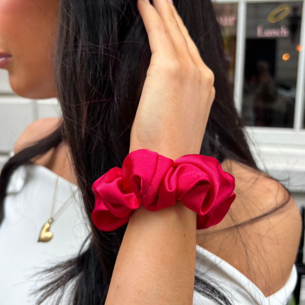 Cherry Red Scrunchie