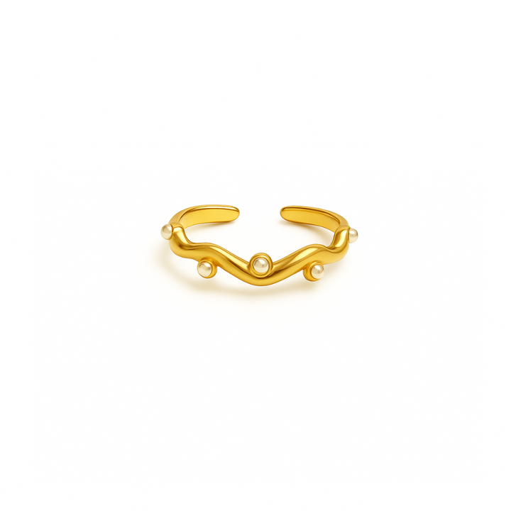 Oyster Pearl Vine Ring