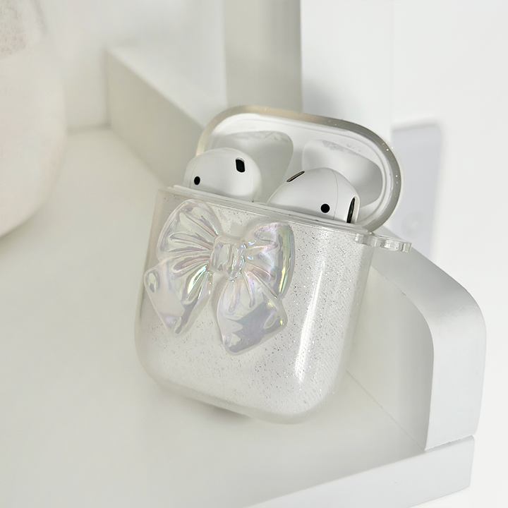 Glitter Bow Airpods Case