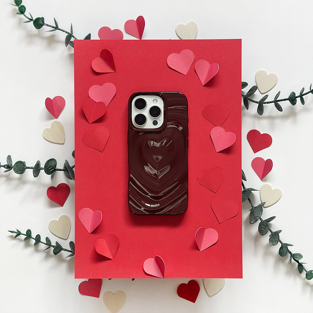 Melting Heart iPhone Case - Burgundy | Phone Cases | Coconut Melting Heart iPhone Case - Burgundy | Phone Cases | Coconut