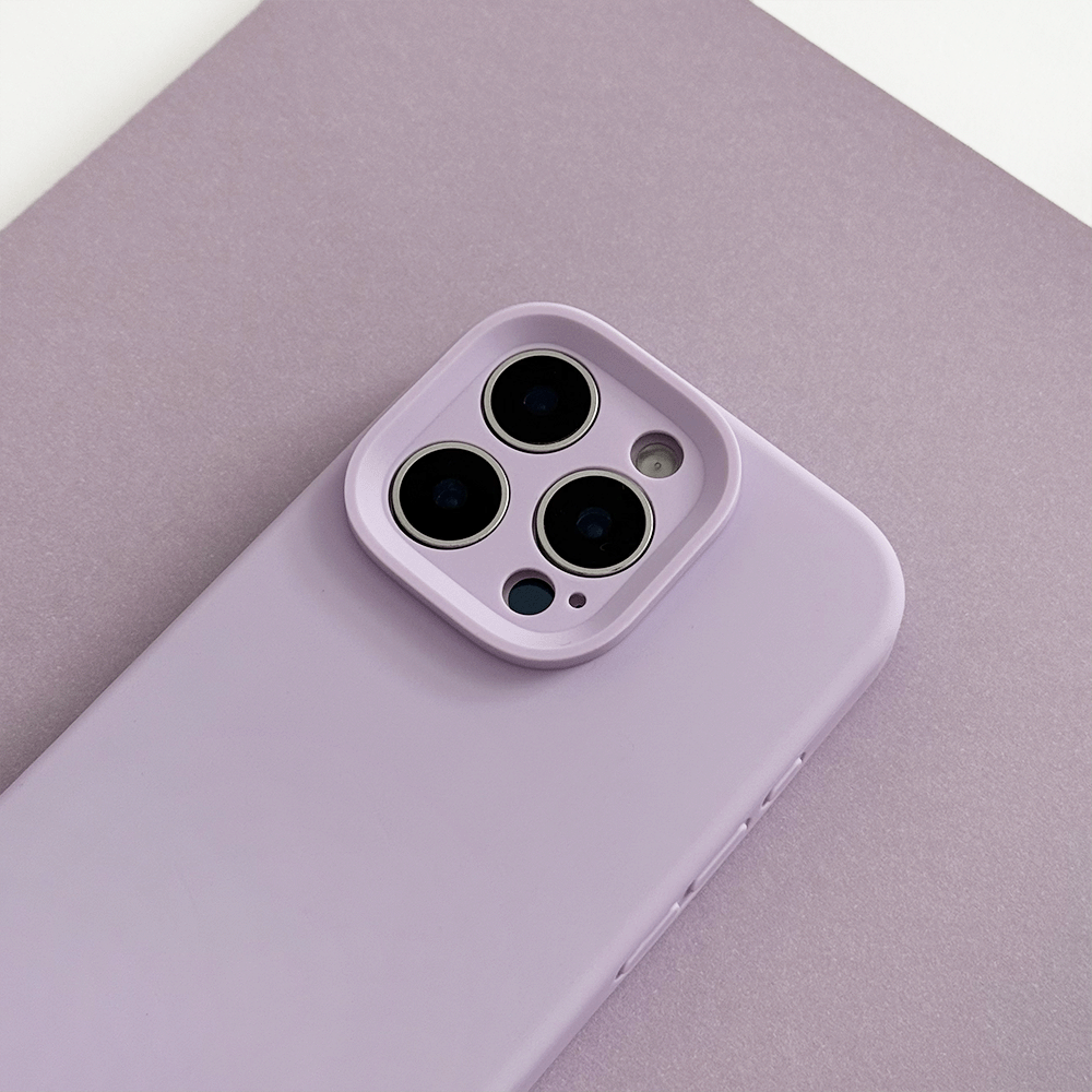 Lilac Phone Case with 'Coconut Lane' branding on a pink background.