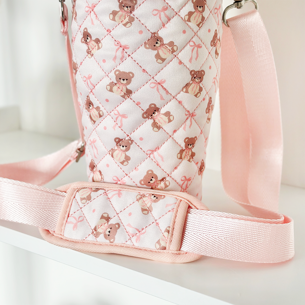 Tumbler Carry Case - Quilted Thea Teddy