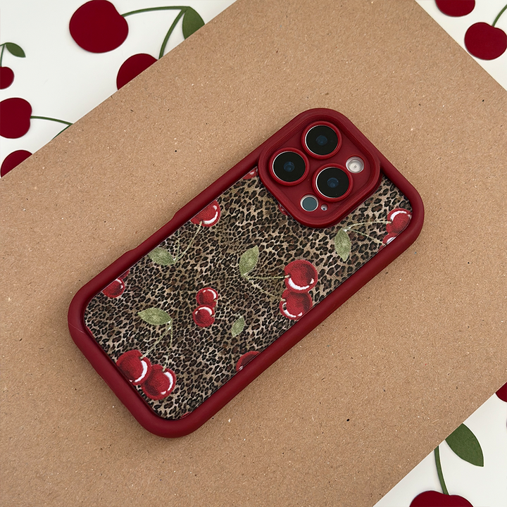 NEW - Leopard Cherries Phone Case