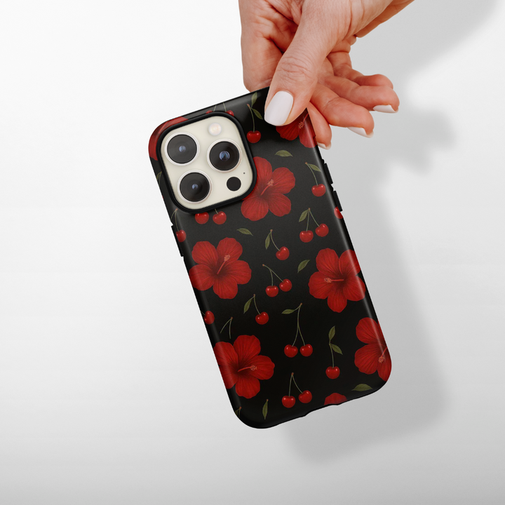 Tough MagSafe® Phone Case - Cherry Hibiscus
