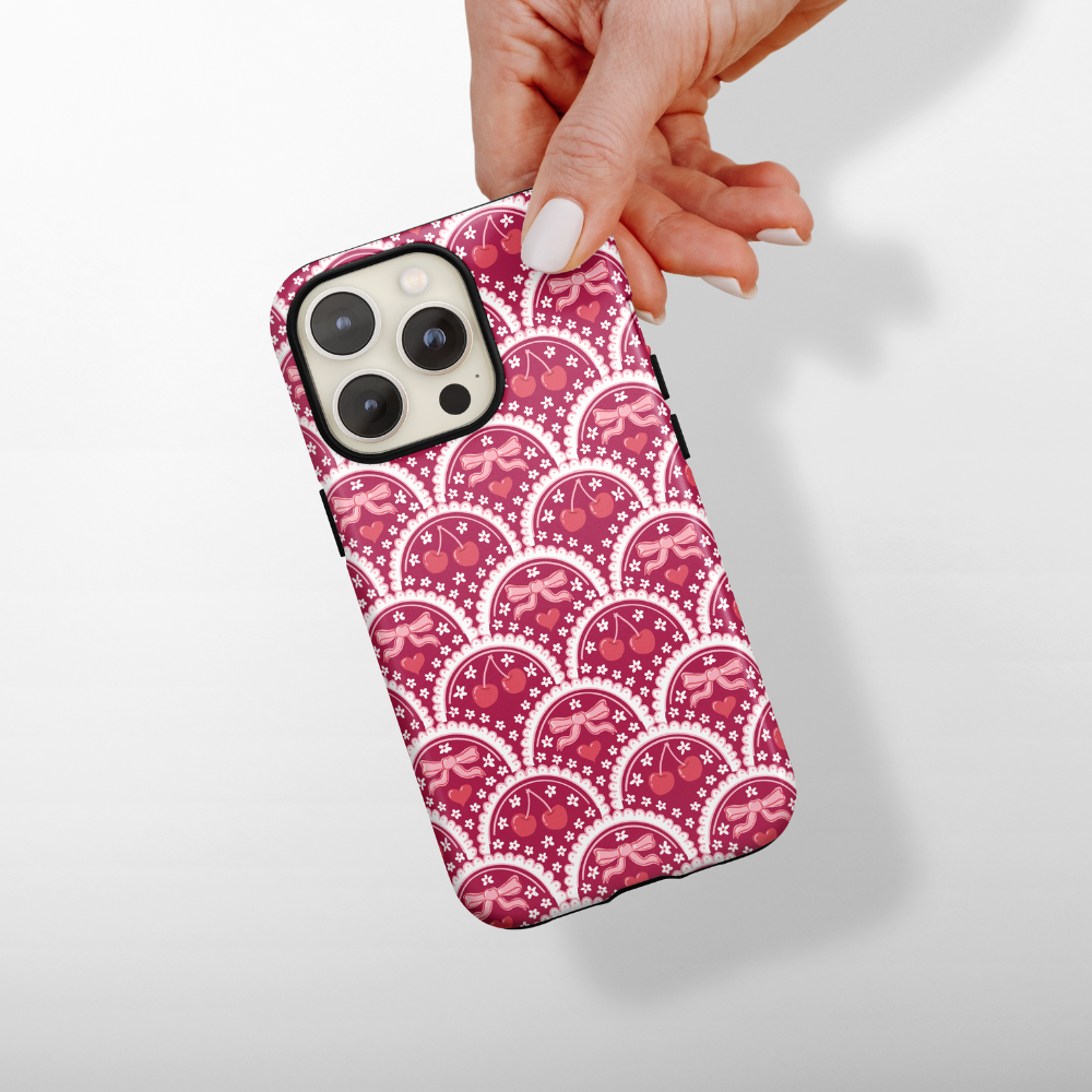 Tough Phone Case - Cherry Lace