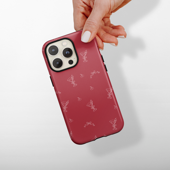 Tough Phone Case - Cherry Martini