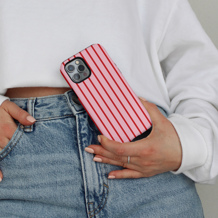 Tough MagSafe® Phone Case - Cherry Stripes