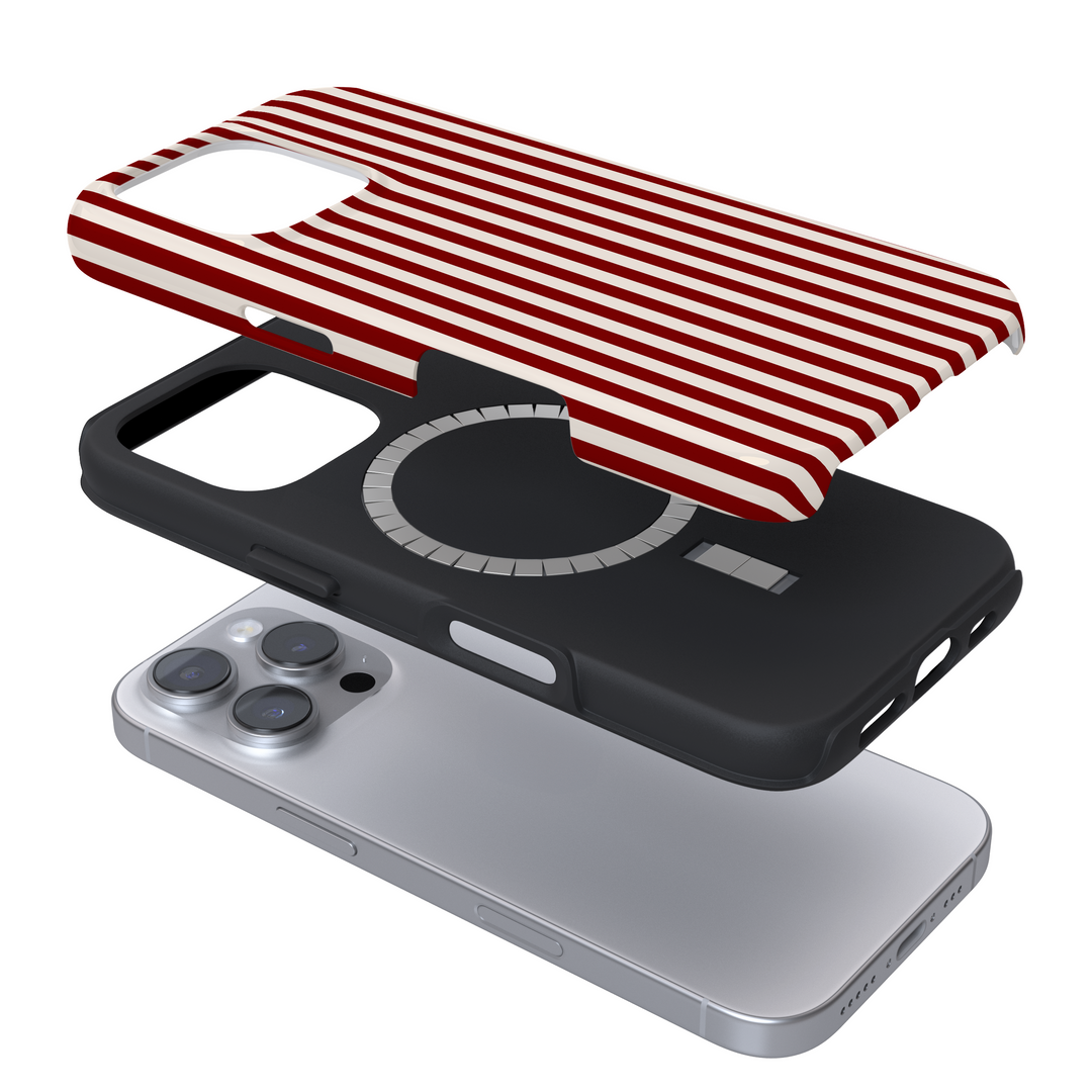 Tough MagSafe® Phone Case - Cherry Red Stripes