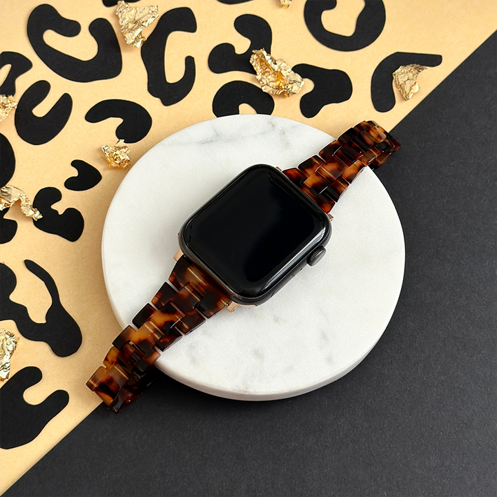 NEW - Slim Luxe Tortoiseshell Apple Watch Strap