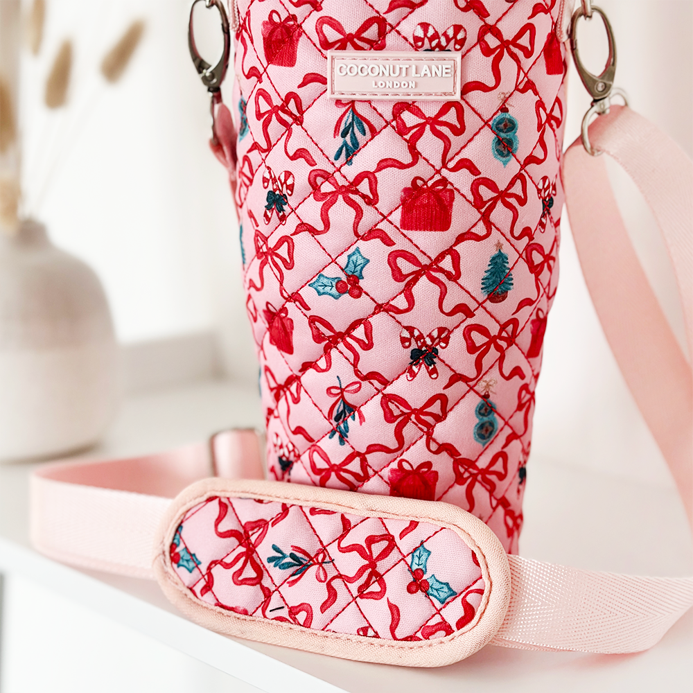 Tumbler Carry Case - Quilted Christmas Kisses