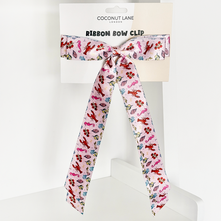 Ribbon Bow Clip - Cococabana