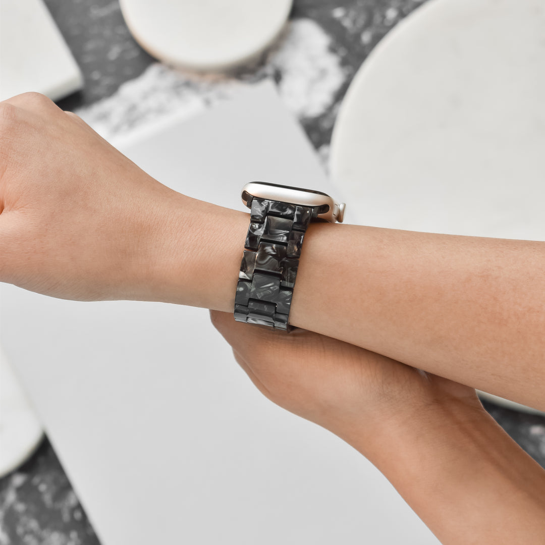 Luxe Black Marble Apple Watch Strap