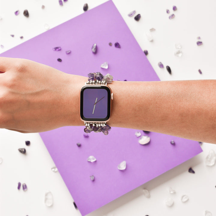 Lilac Crystal Apple Watch Strap