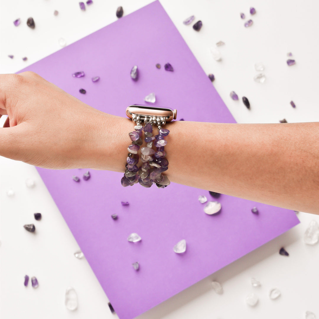 Lilac Crystal Apple Watch Strap