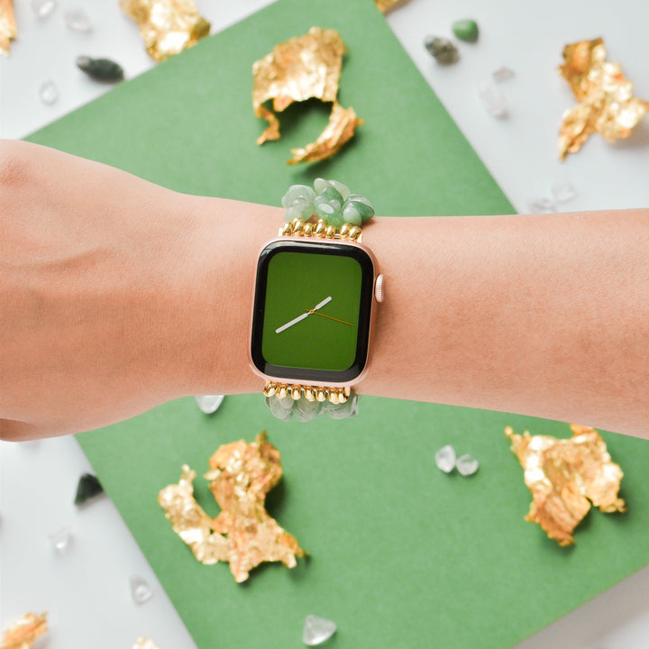 Green Crystal Apple Watch Strap