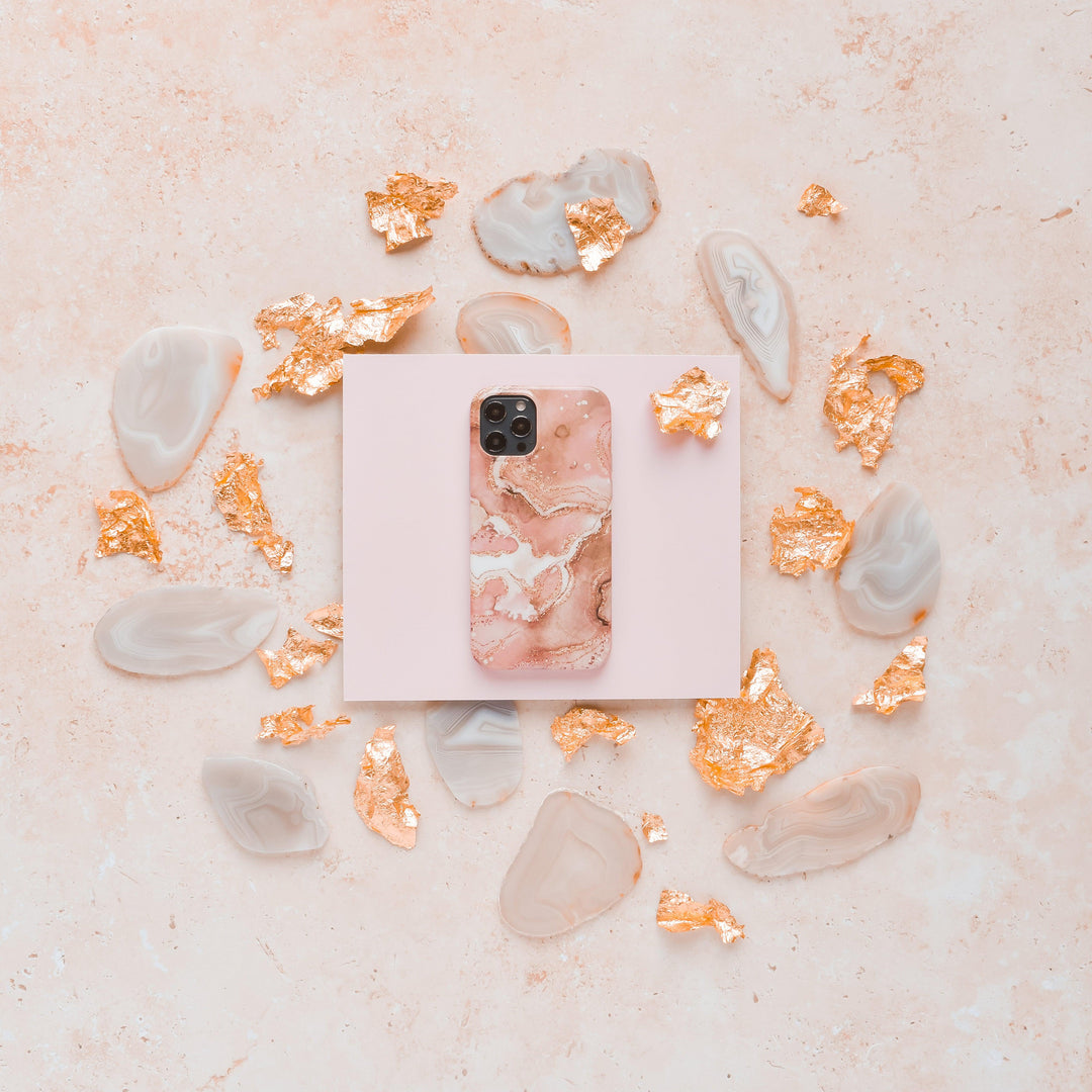 cute agate nude crystal phone case 